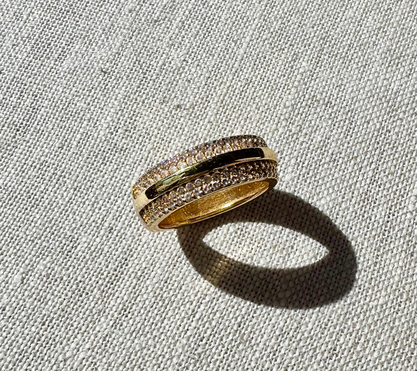 Pavé Stripe Band