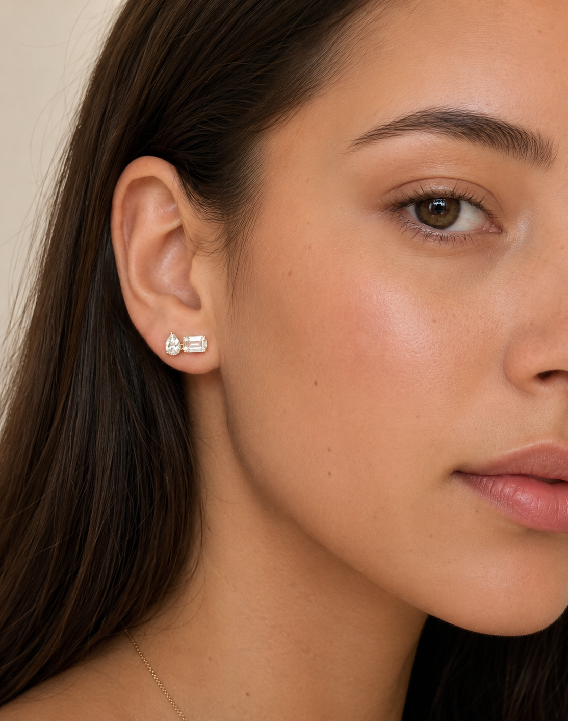Prism Pear Studs