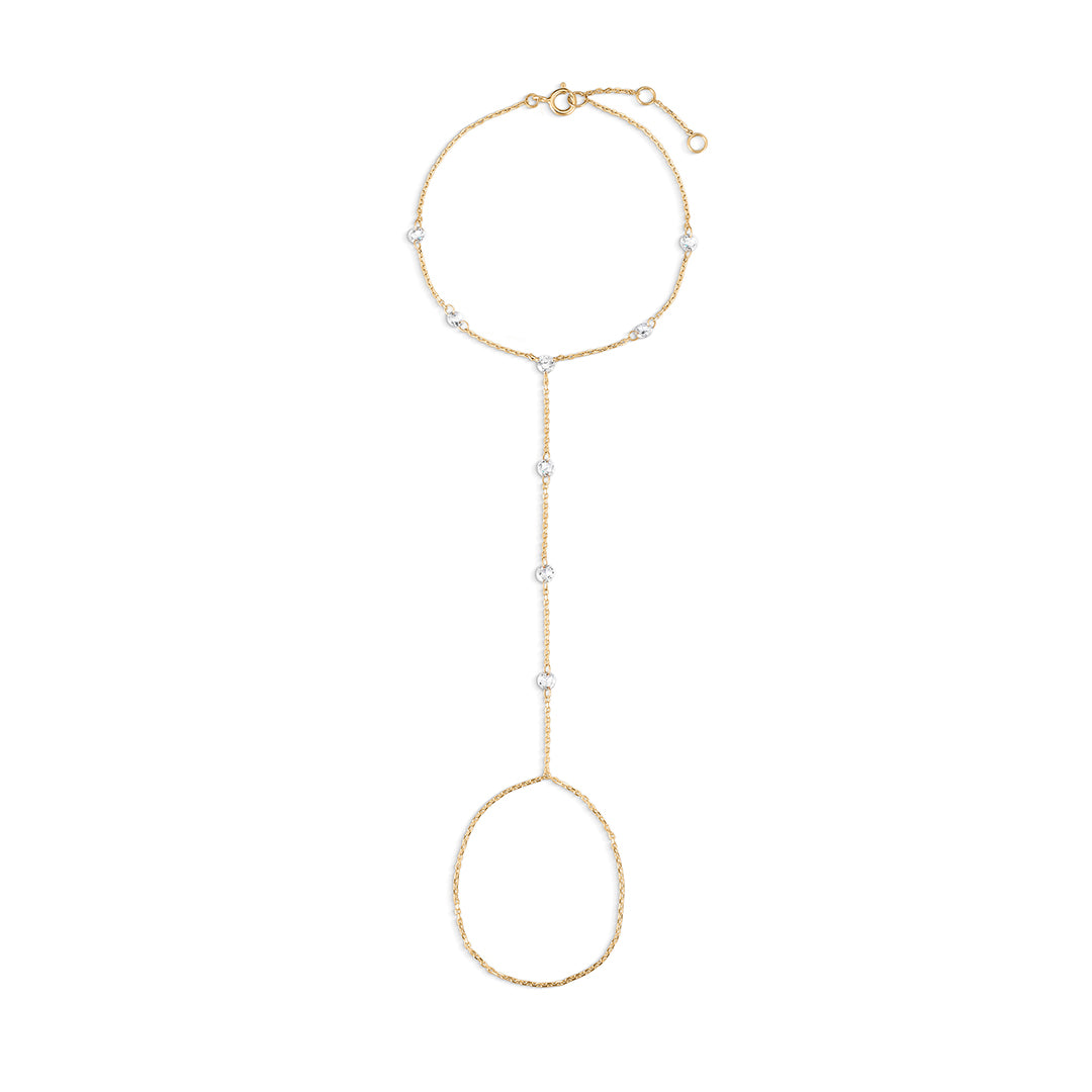 The Lila Rose-Cut Hand Chain
