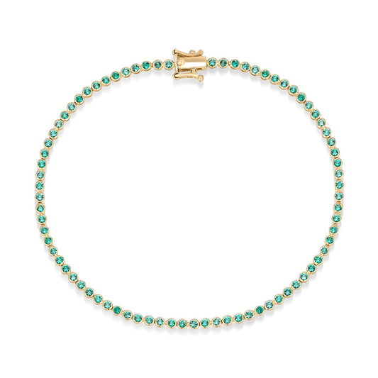 The Esme Emerald Tennis Bracelet