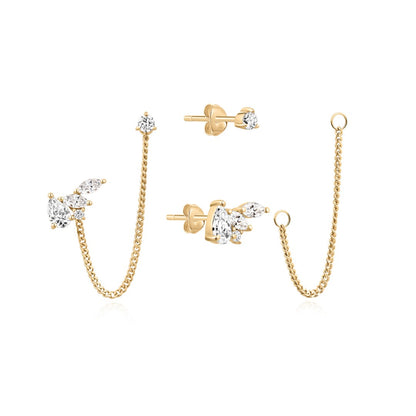 The Friday Convertible Chain Earrings