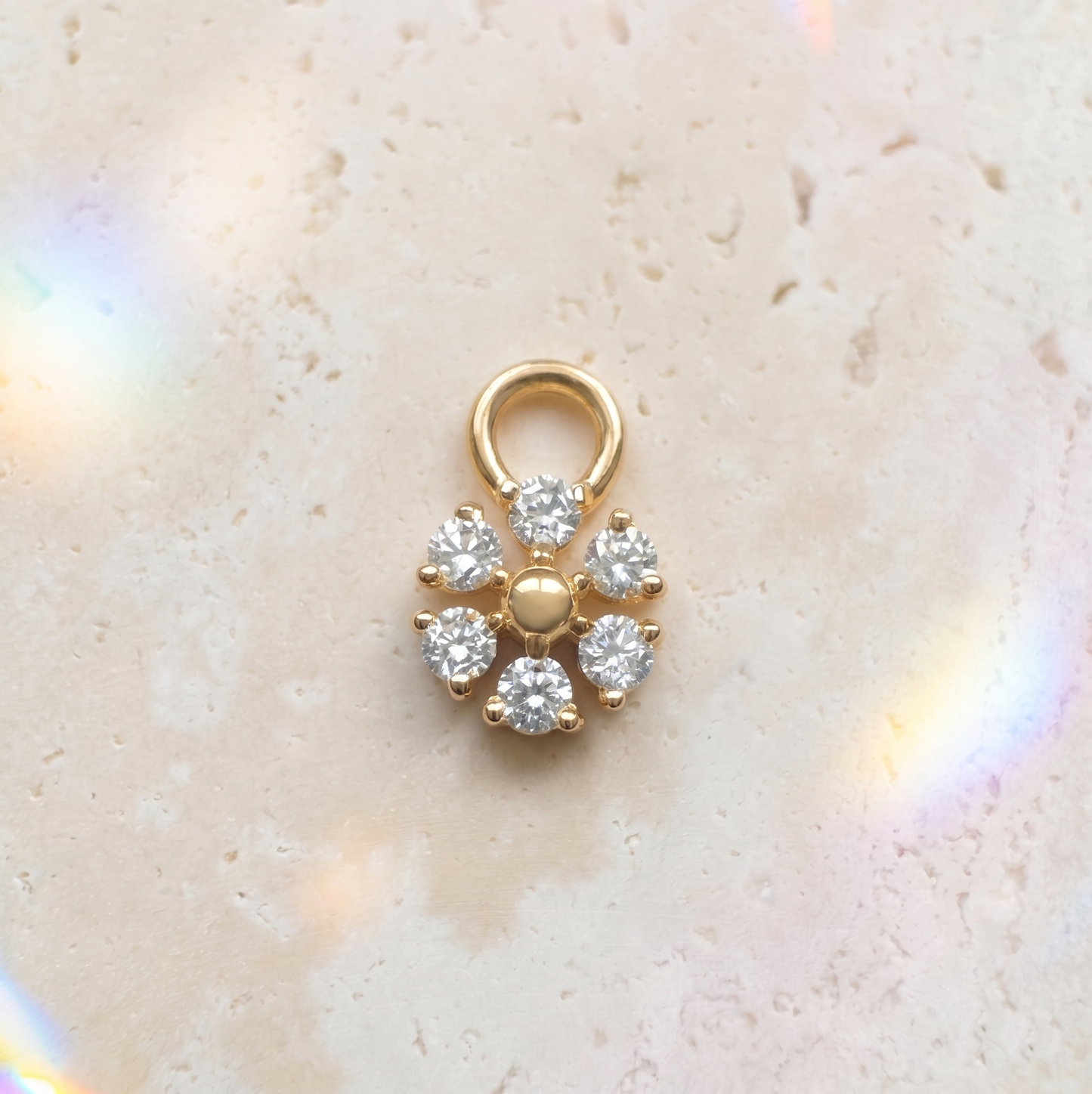 Diamond Daisy Charm