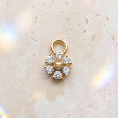 Diamond Daisy Charm