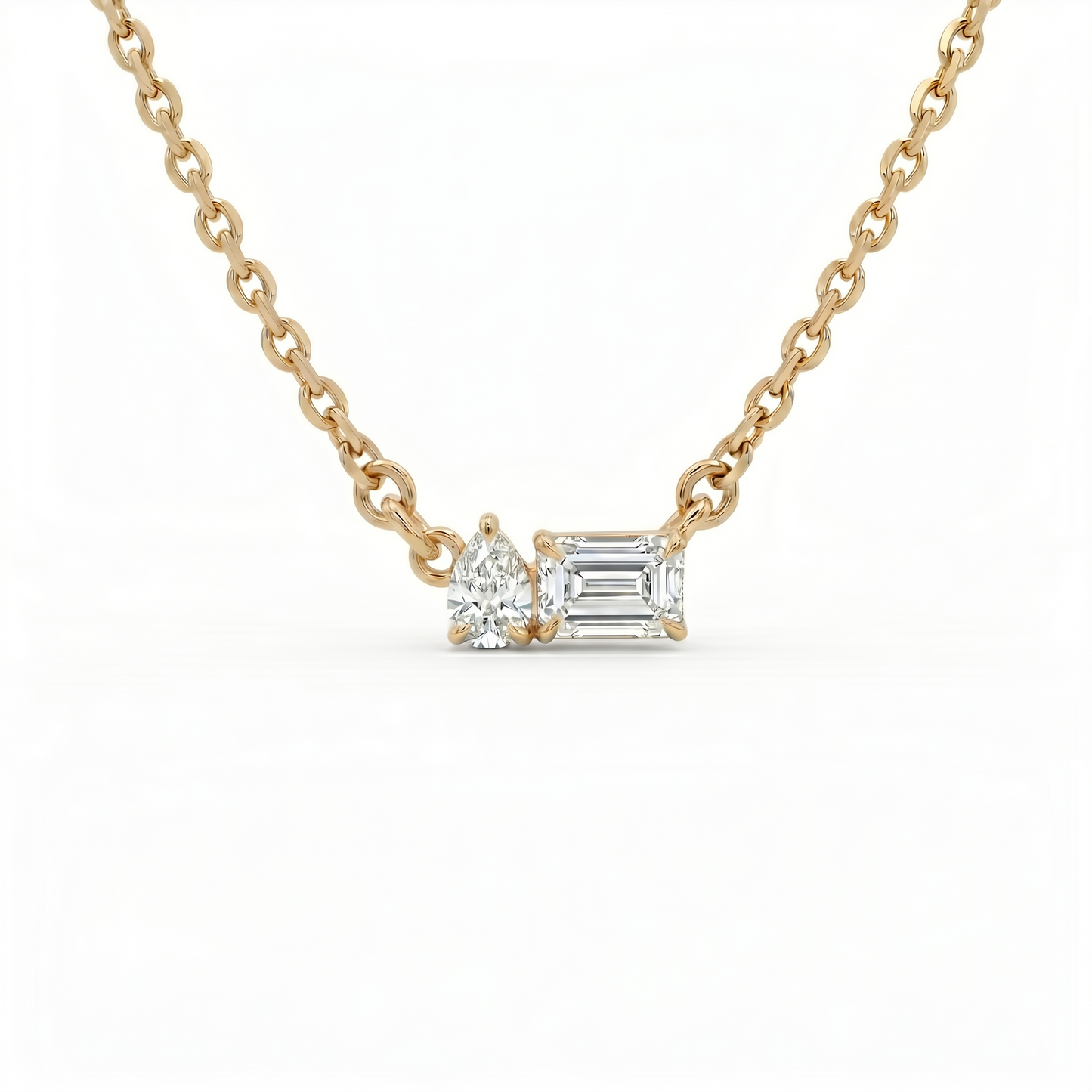 Prism Pair Pendant Necklace