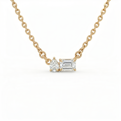 Prism Pair Pendant Necklace