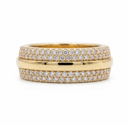 Pavé Stripe Band