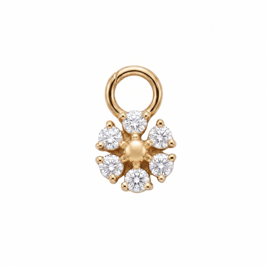 Diamond Daisy Charm