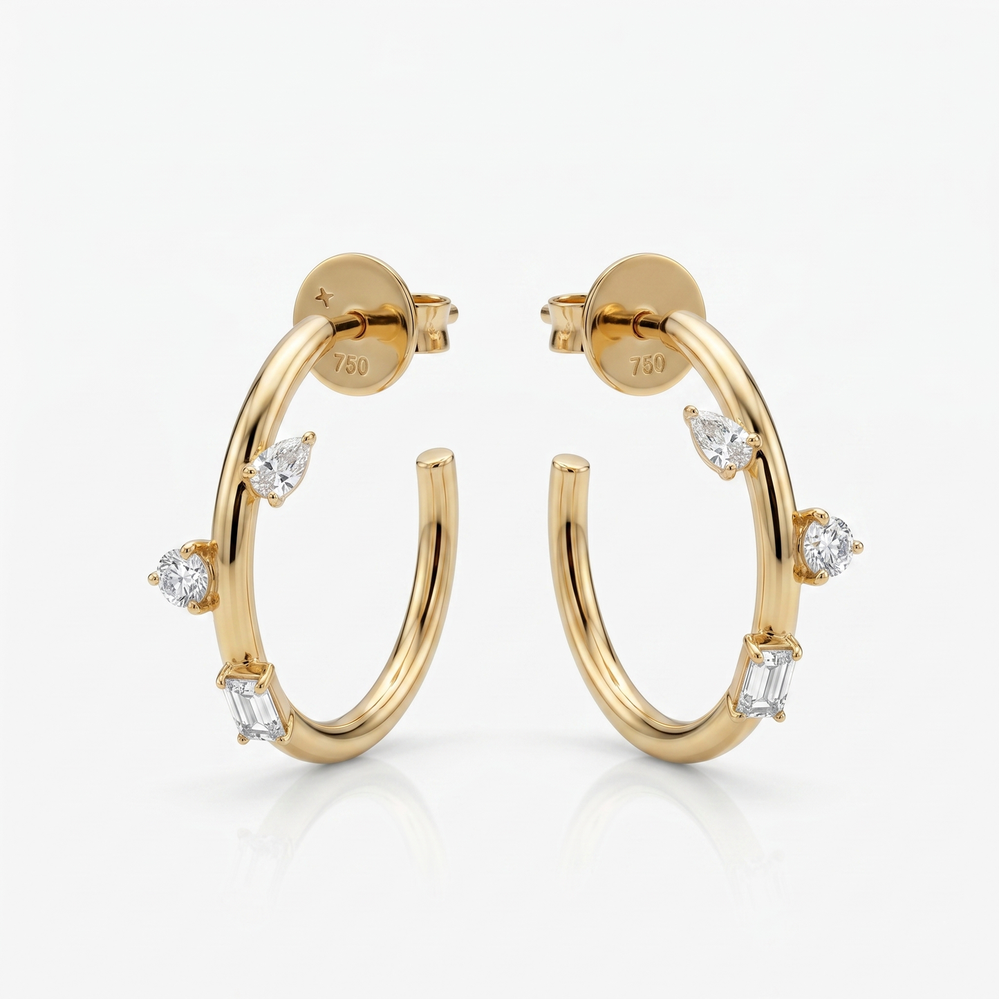 Scattered Diamond Hoops