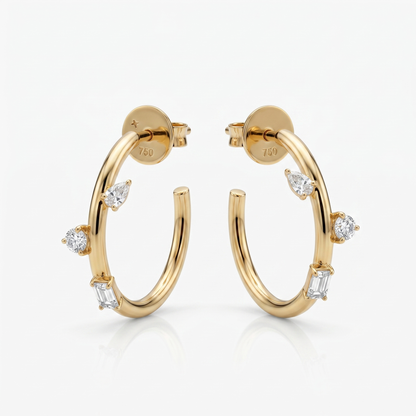 Scattered Diamond Hoops