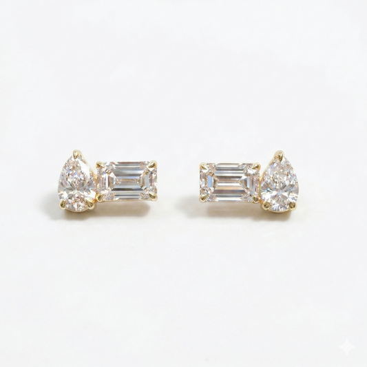Prism Pear Studs