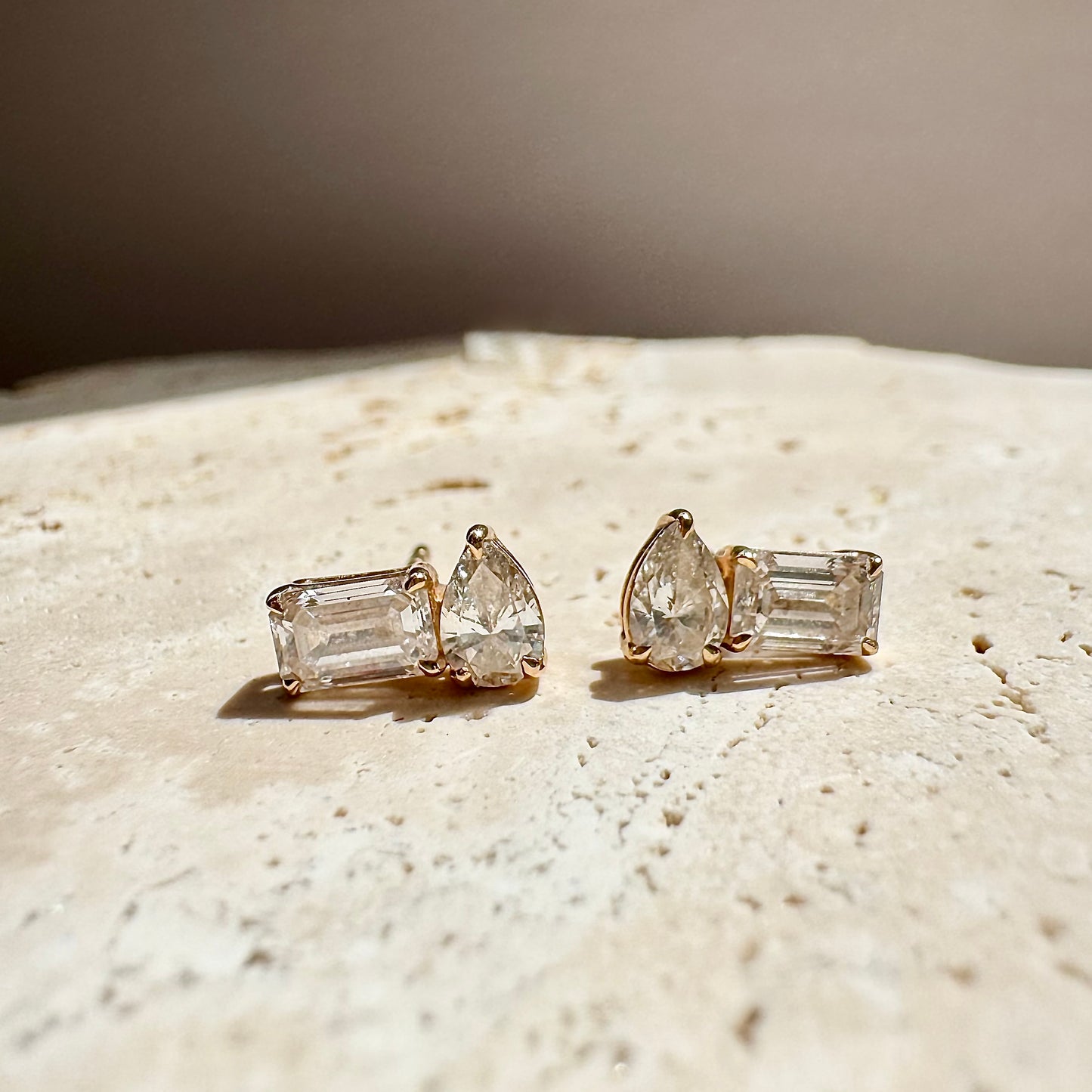 Prism Pear Studs