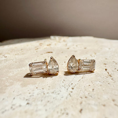 Prism Pear Studs