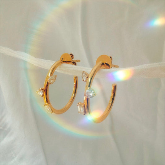 Scattered Diamond Hoops
