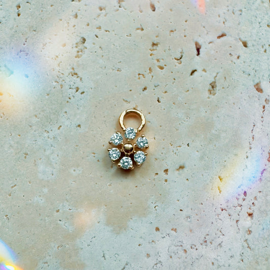 Diamond Daisy Charm