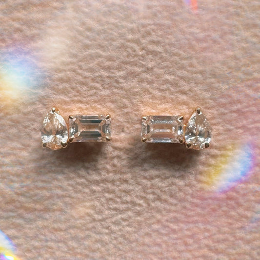 Prism Pear Studs