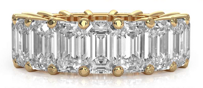 Emerald Cut Diamond Eternity Band