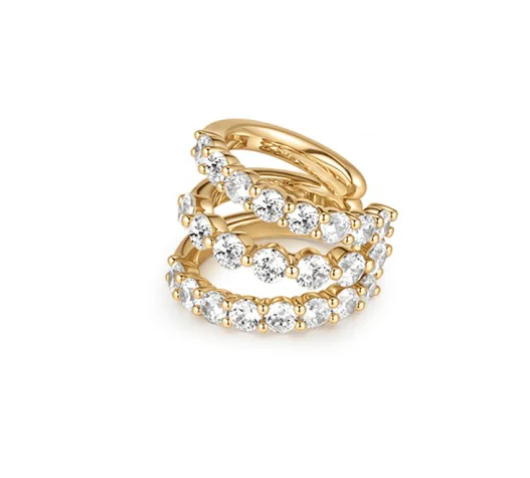 Triple Row Ear Cuff