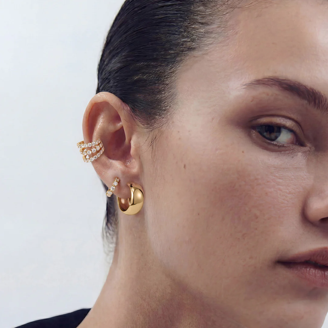Triple Row Ear Cuff