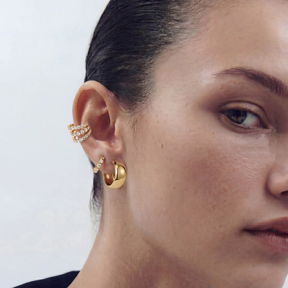 Triple Row Ear Cuff