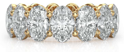 Oval Diamond Eternity Band