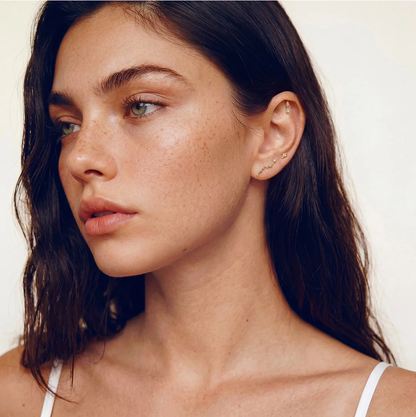 The Elara Double Diamond Pear Drop Studs