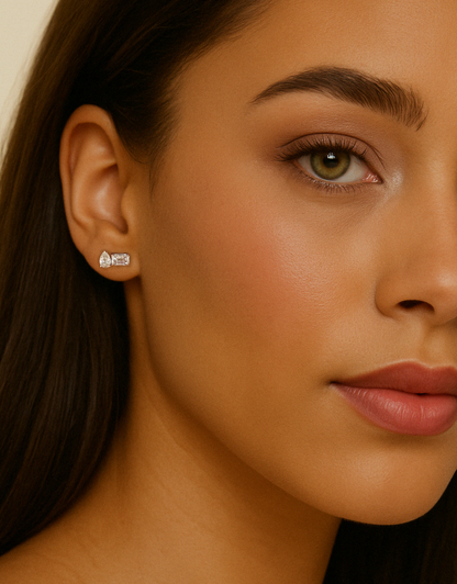 Prism Pear Studs