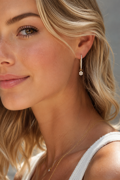 Diamond Daisy Charm