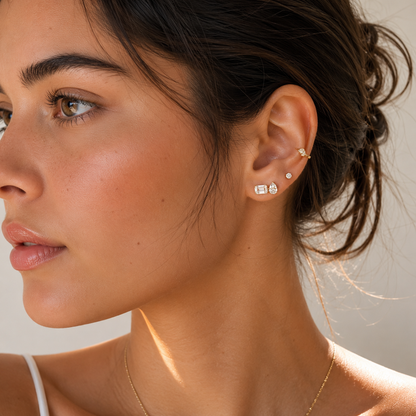 Prism Pear Studs