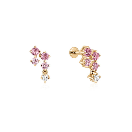 The Pink Confetti Studs